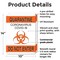 Signmission Quarantine Do Not Enter 1 OSHA Notice Sign, Plastic, 10in W x 14in L, 2PK OS-2PACK-NS-P-1014-25576 - alternate 3